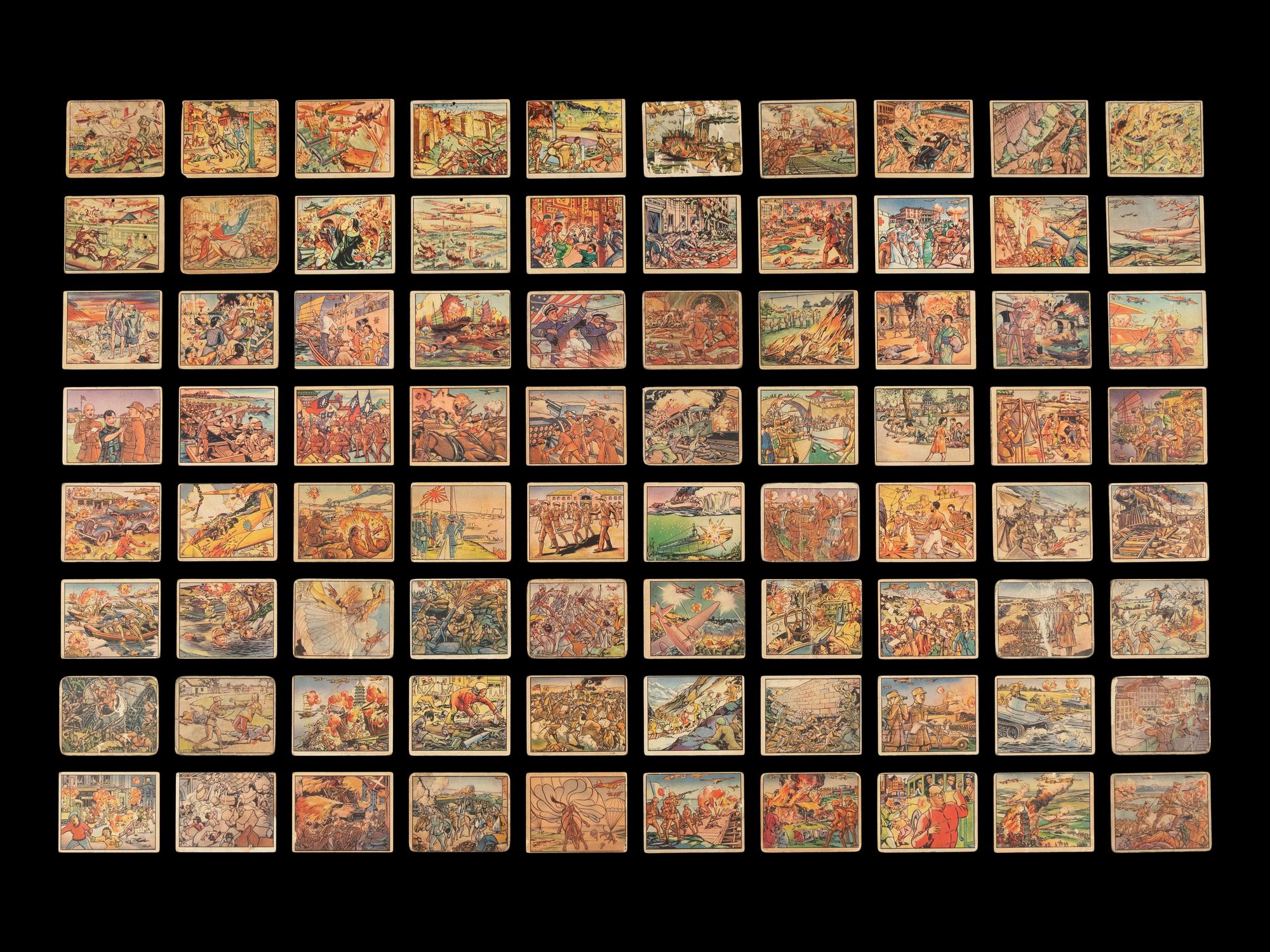 A Collection of 1938 Horrors of War Trading Cards