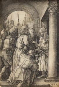 Albrecht Durer, (German, 1471-1528), Christ before Pilate (from The Engraved Passion), 1512