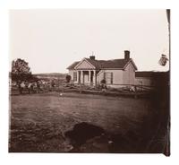 [CIVIL WAR]. BARNARD, George N. (1819-1902), photographer. Headquarters of Chief Commissary, Army of the Cumberland, Chattanooga, Tennessee . Ca 1864.