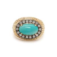 TURQUOISE AND DIAMOND RING