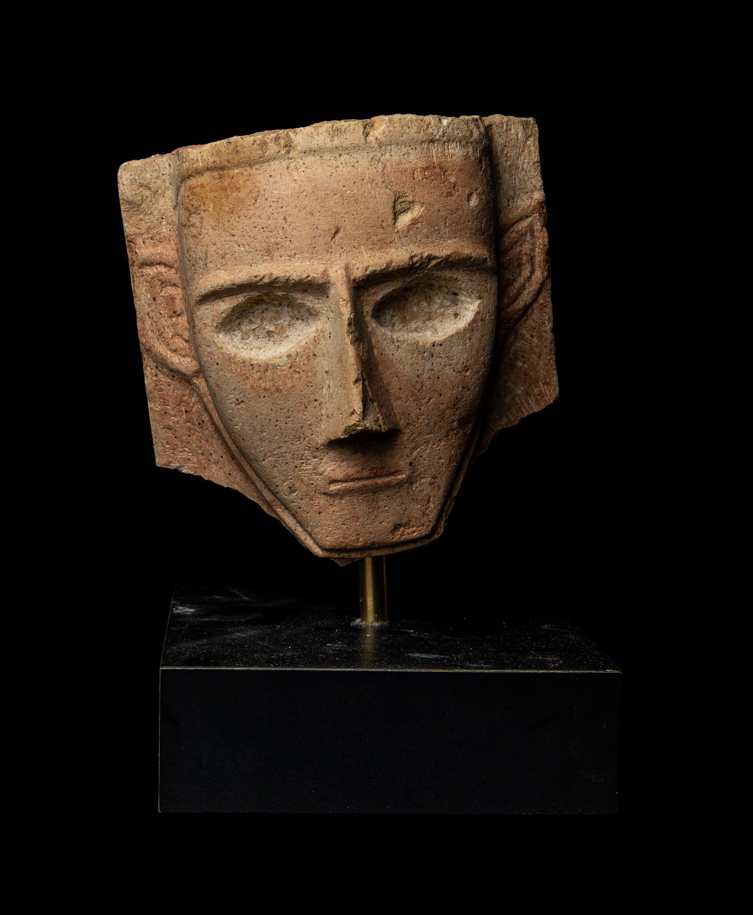 A South Arabian Limestone Male Head