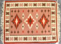 Two Native American Wool Textiles 5 feet 11 inches x 4 feet 4 inches (largest).