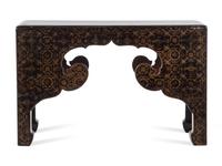 An Export Gilt Lacquered Low Table