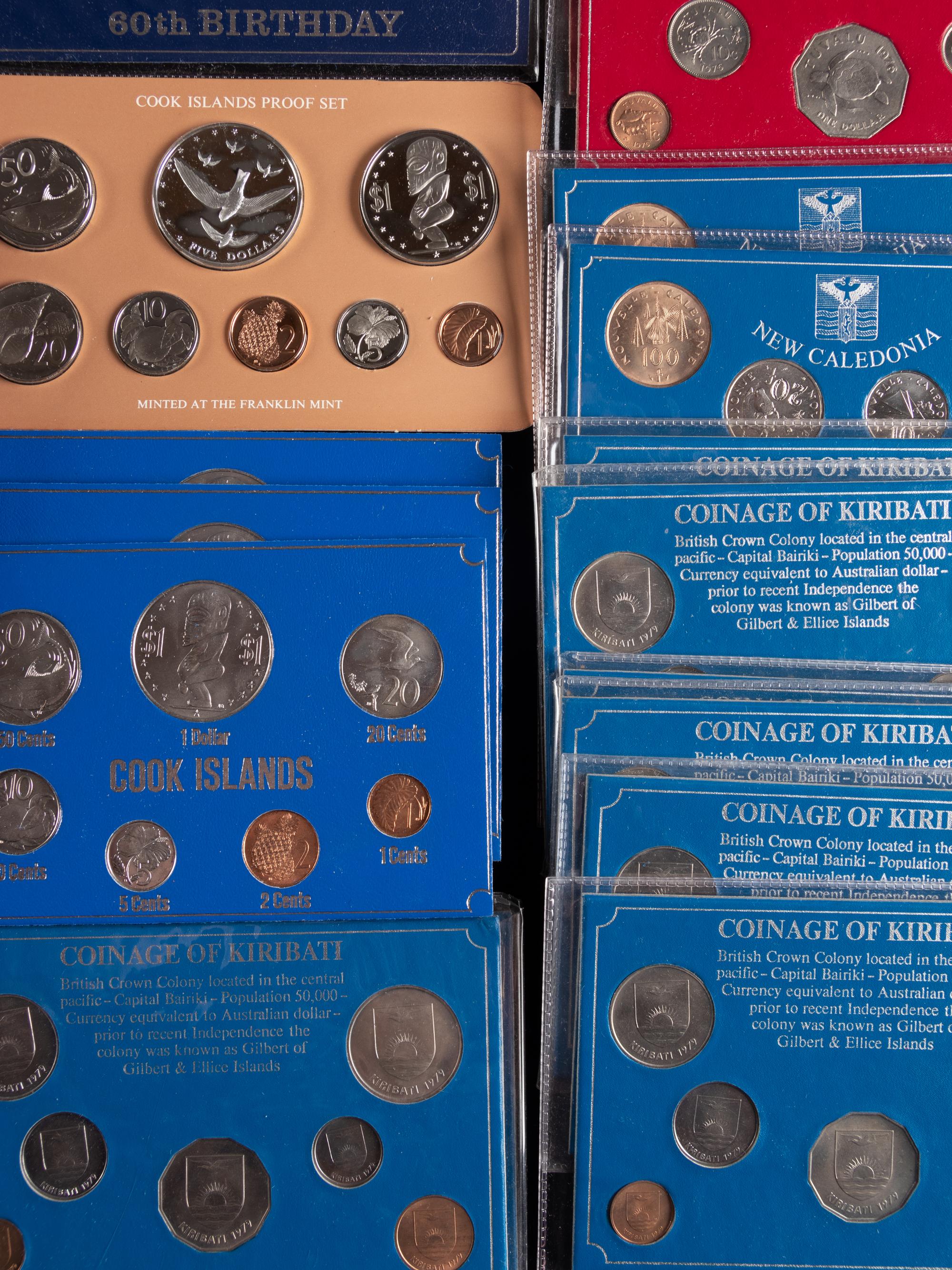 [INTERNATIONAL] A Large Collection of Australia, New Zealand and Pacific Island Proof, Mint and Commemorative Coin Sets