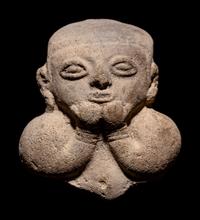 A Group of Ten Tumaco Terracotta Heads