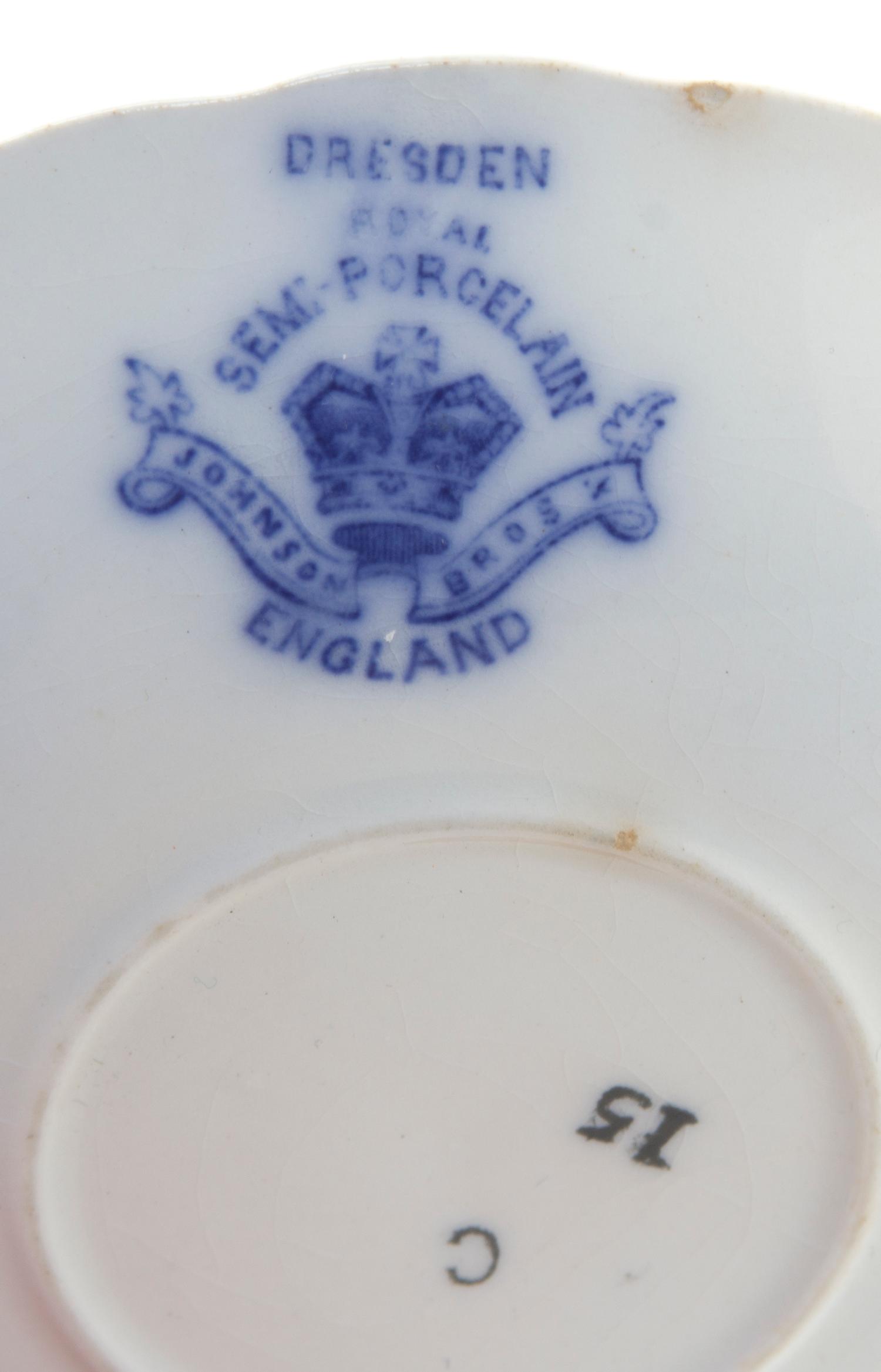 A Worcester Porcelain Tea Bowl, Diameter of first 3 3/8 inches.