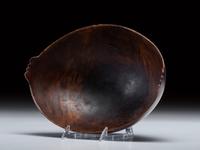 Eastern Woodlands Maple Burl Bowl, with Manitou