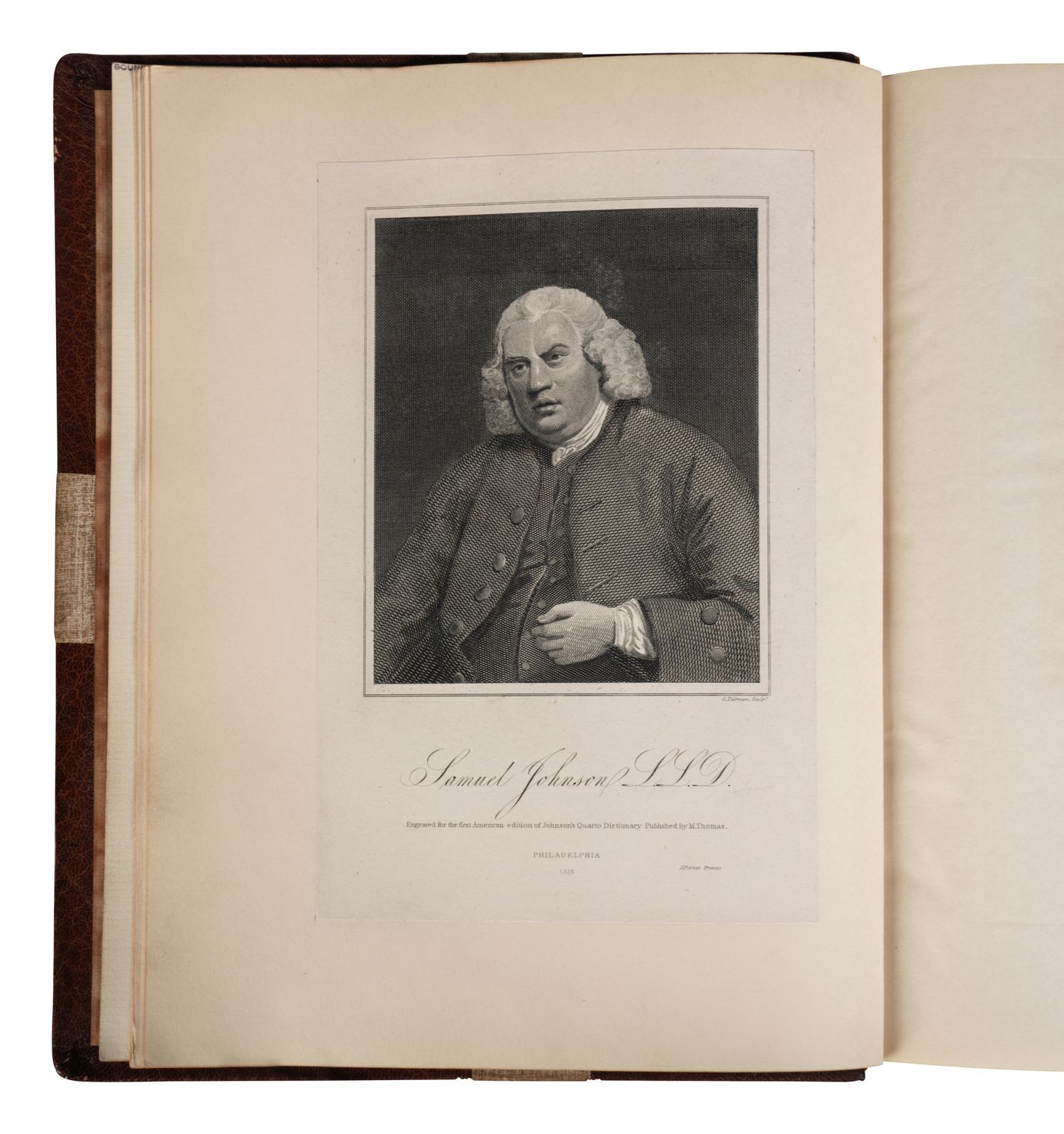 [JOHNSON, Samuel (1709-1784)]. Johnsoniana; or, Supplement to Boswell: Being, Anecdotes and Sayings of Dr. Johnson . London: John Murray, 1836.