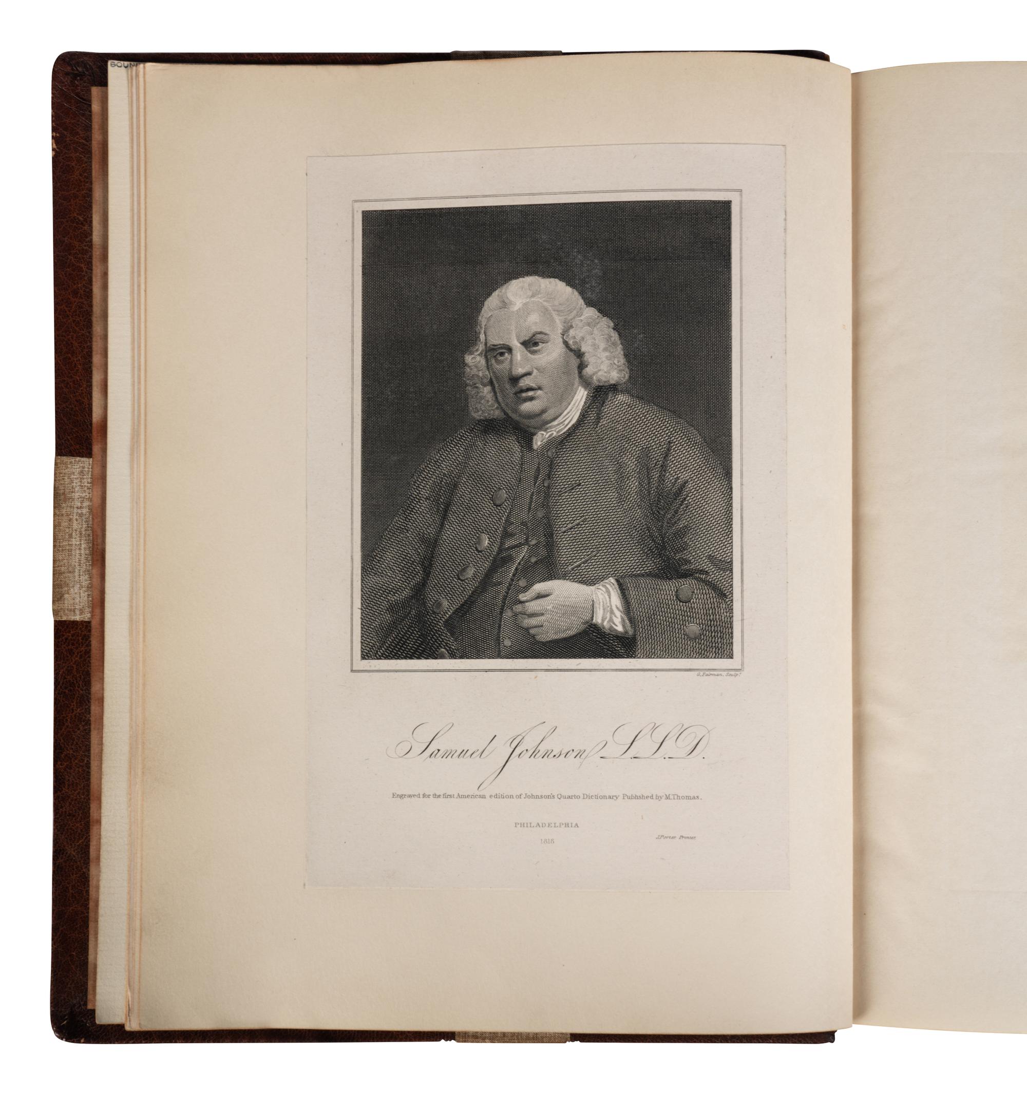 [JOHNSON, Samuel (1709-1784)]. Johnsoniana; or, Supplement to Boswell: Being, Anecdotes and Sayings of Dr. Johnson . London: John Murray, 1836.
