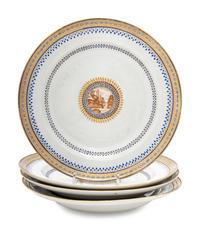 A Chinese Export Porcelain Tureen and Cover with Underplate