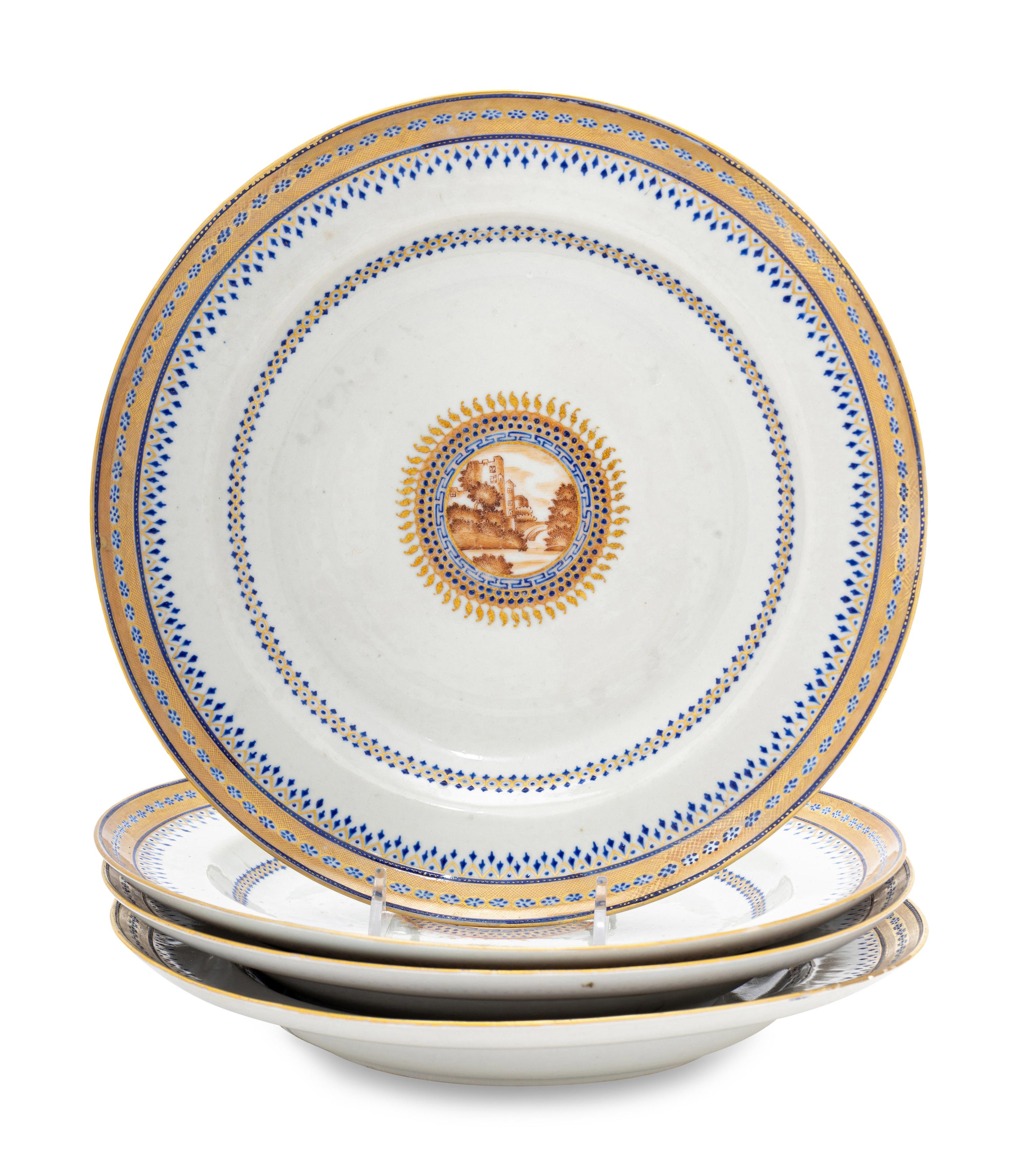 A Chinese Export Porcelain Tureen and Cover with Underplate
