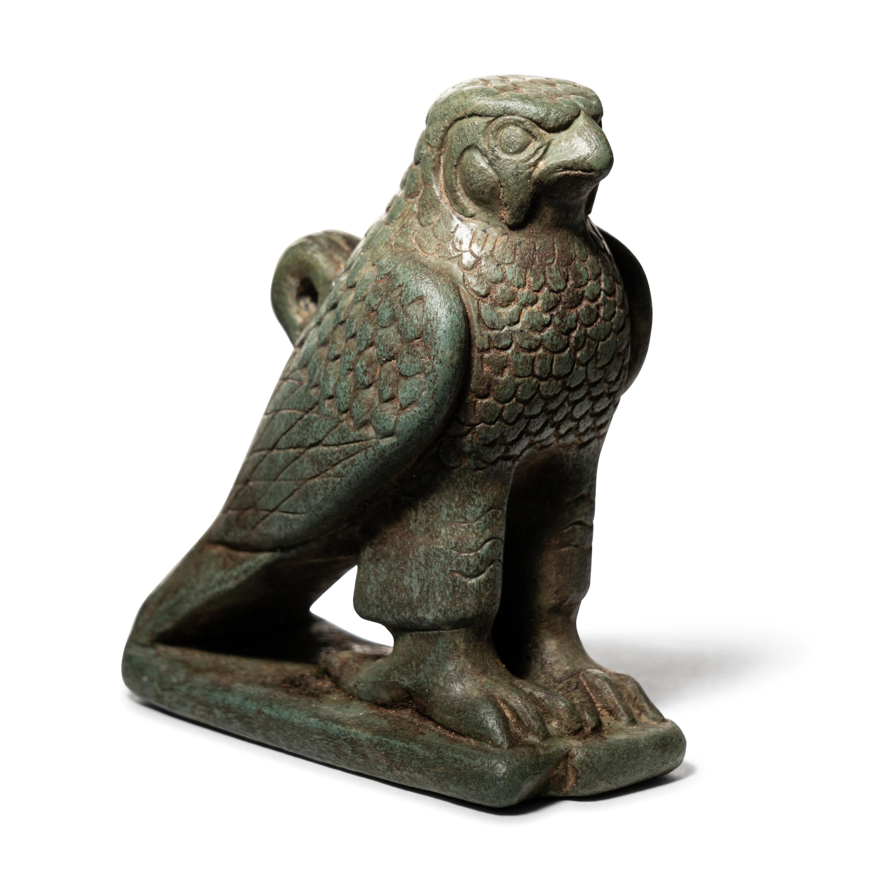 An Egyptian Feldspar Falcon