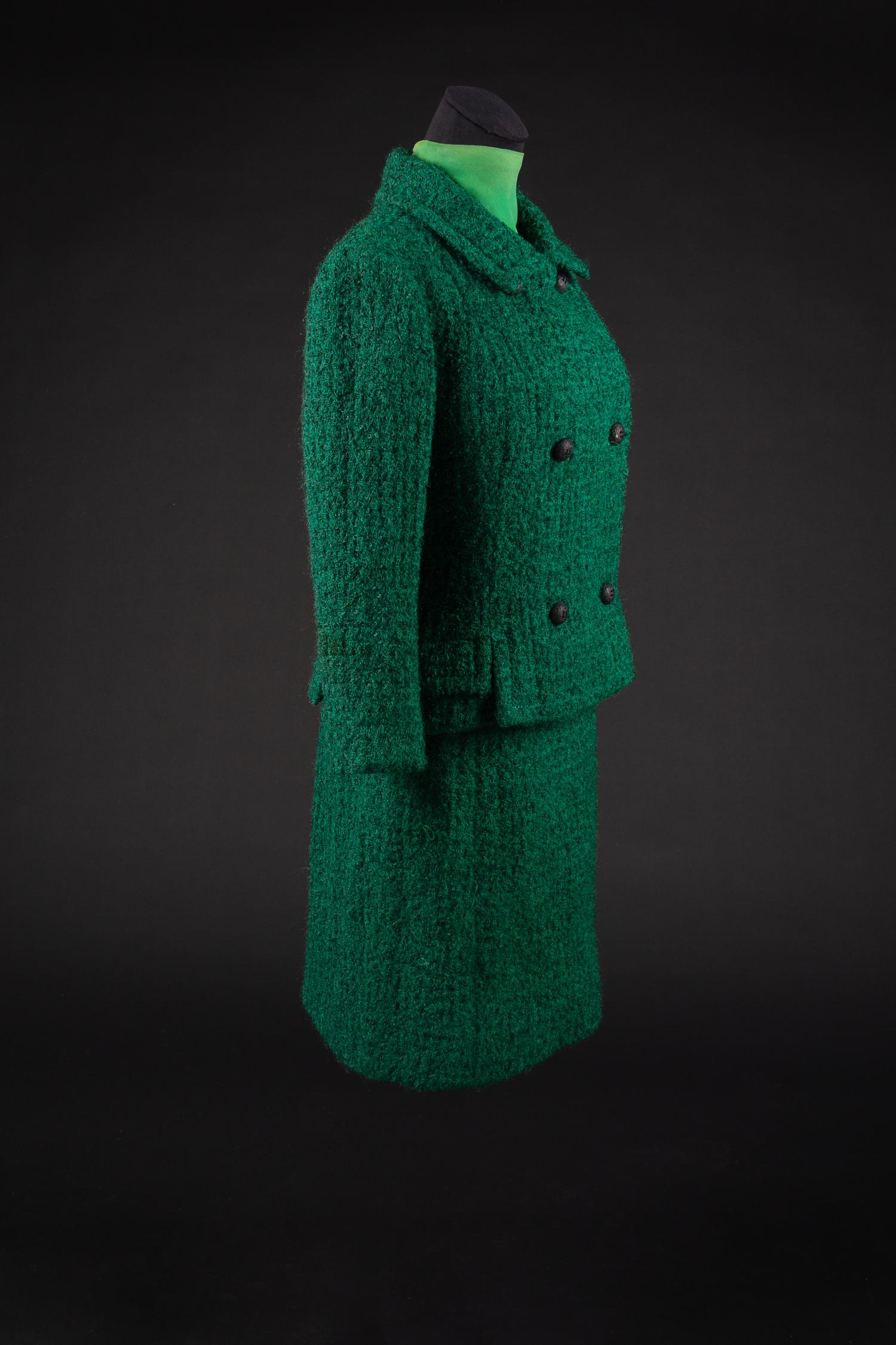 Christian Dior by Marc Bohan Haute Couture Ensemble, Autumn-Winter 1965 — Worn by Olivia de Havilland for a book signing following her release of Every Frenchman Has One.