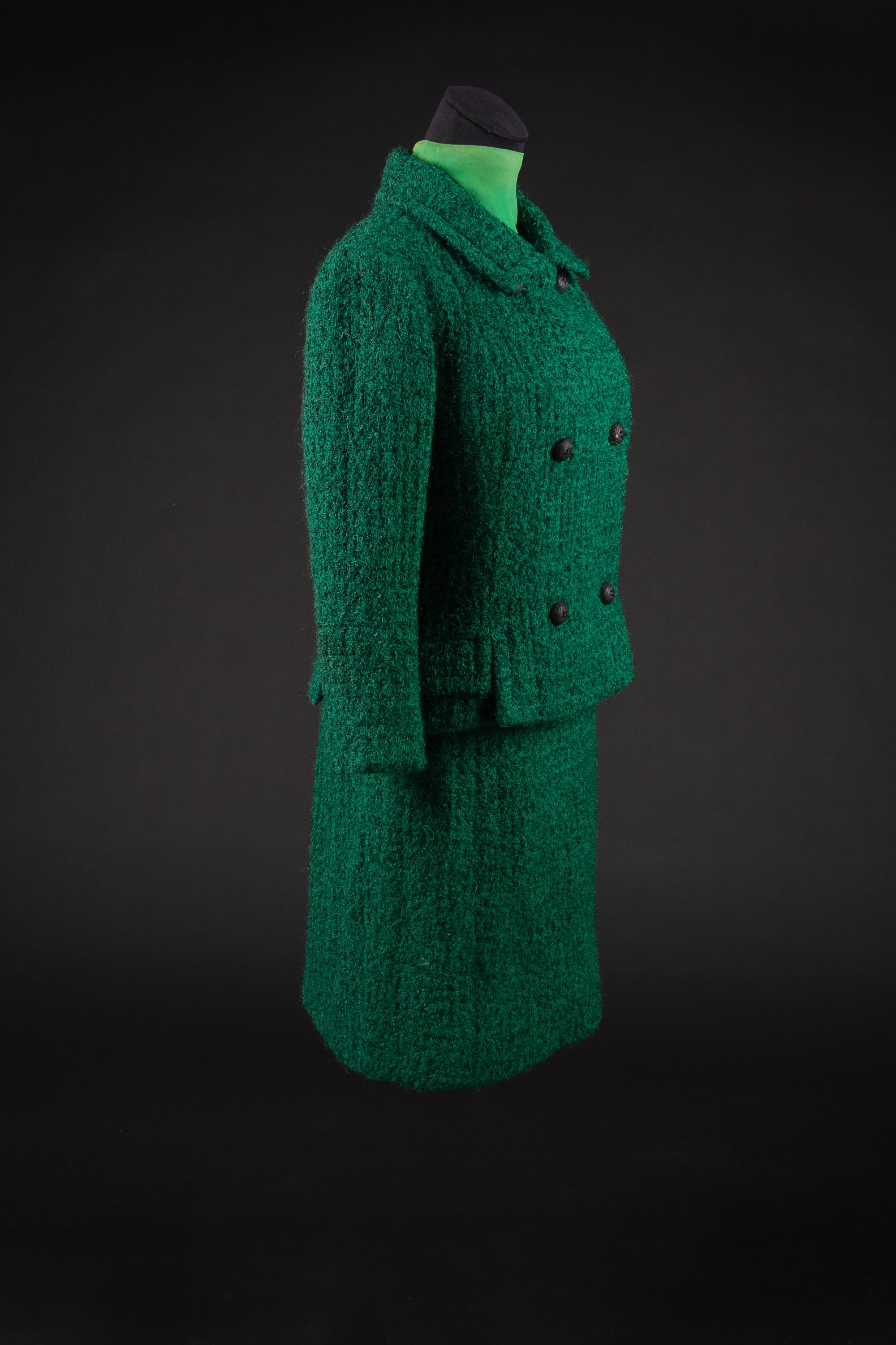 Christian Dior by Marc Bohan Haute Couture Ensemble, Autumn-Winter 1965 — Worn by Olivia de Havilland for a book signing following her release of Every Frenchman Has One.