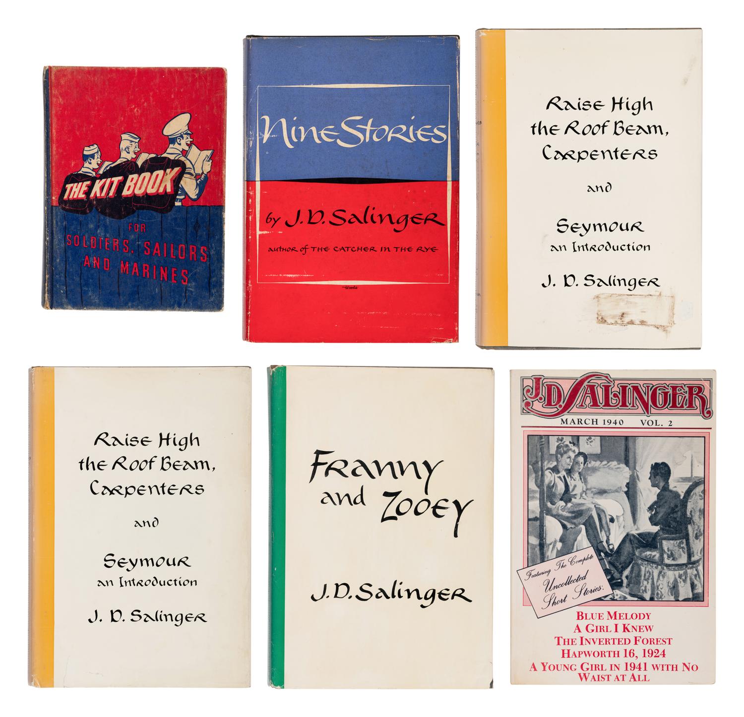 SALINGER, Jerome David (1919-2010). A group of 7 FIRST EDITIONS, comprising: