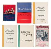 SALINGER, Jerome David (1919-2010). A group of 7 FIRST EDITIONS, comprising: