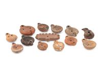 Thirteen Roman Oil Lamps
