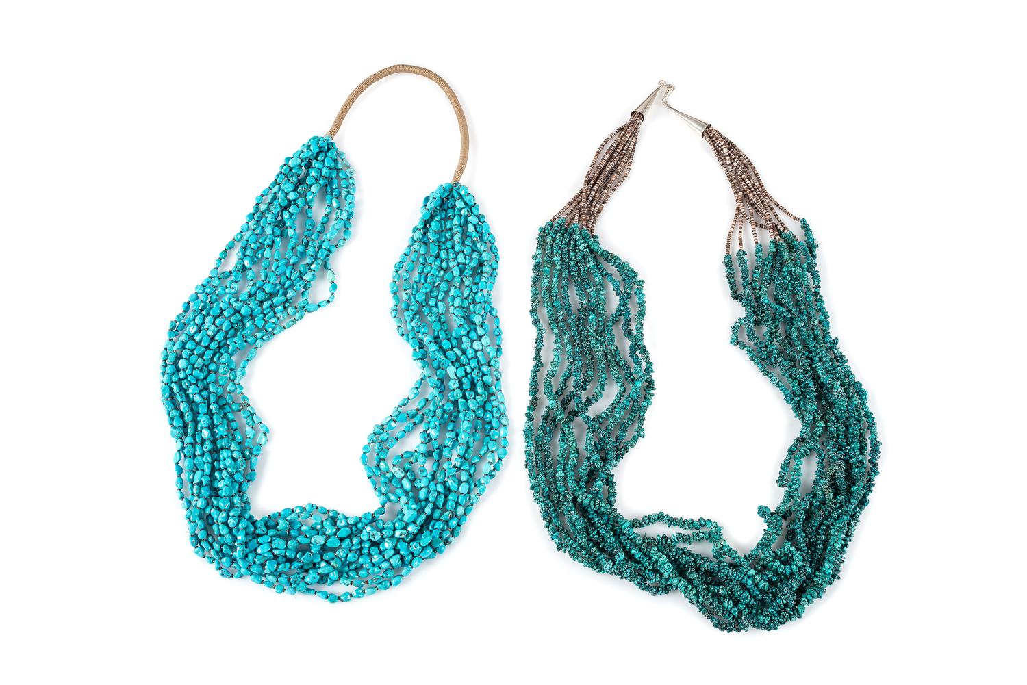 Pueblo Multi-Strand Turquoise Nugget Necklaces