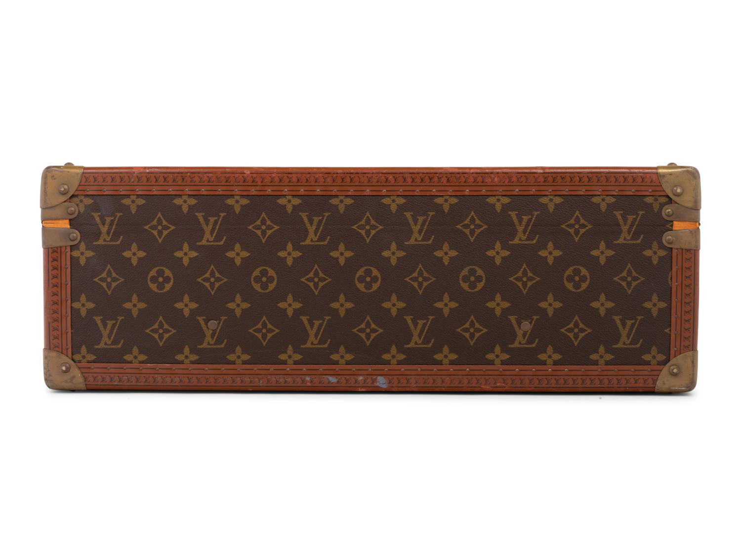 Louis Vuitton Alzer 50 Hard Side Suitcase in Monogram Canvas, Mid 20th Century