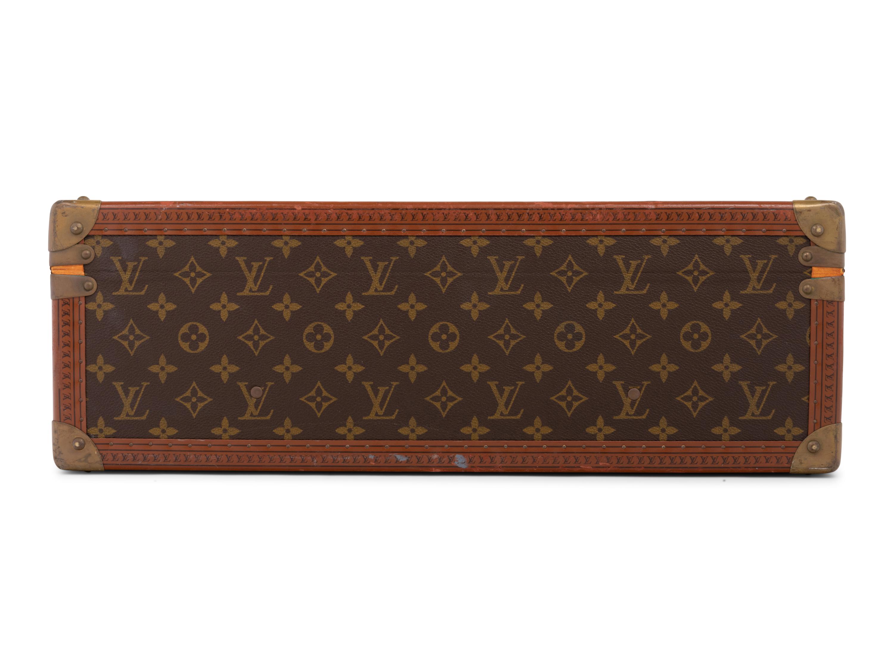 Louis Vuitton Alzer 50 Hard Side Suitcase in Monogram Canvas, Mid 20th Century
