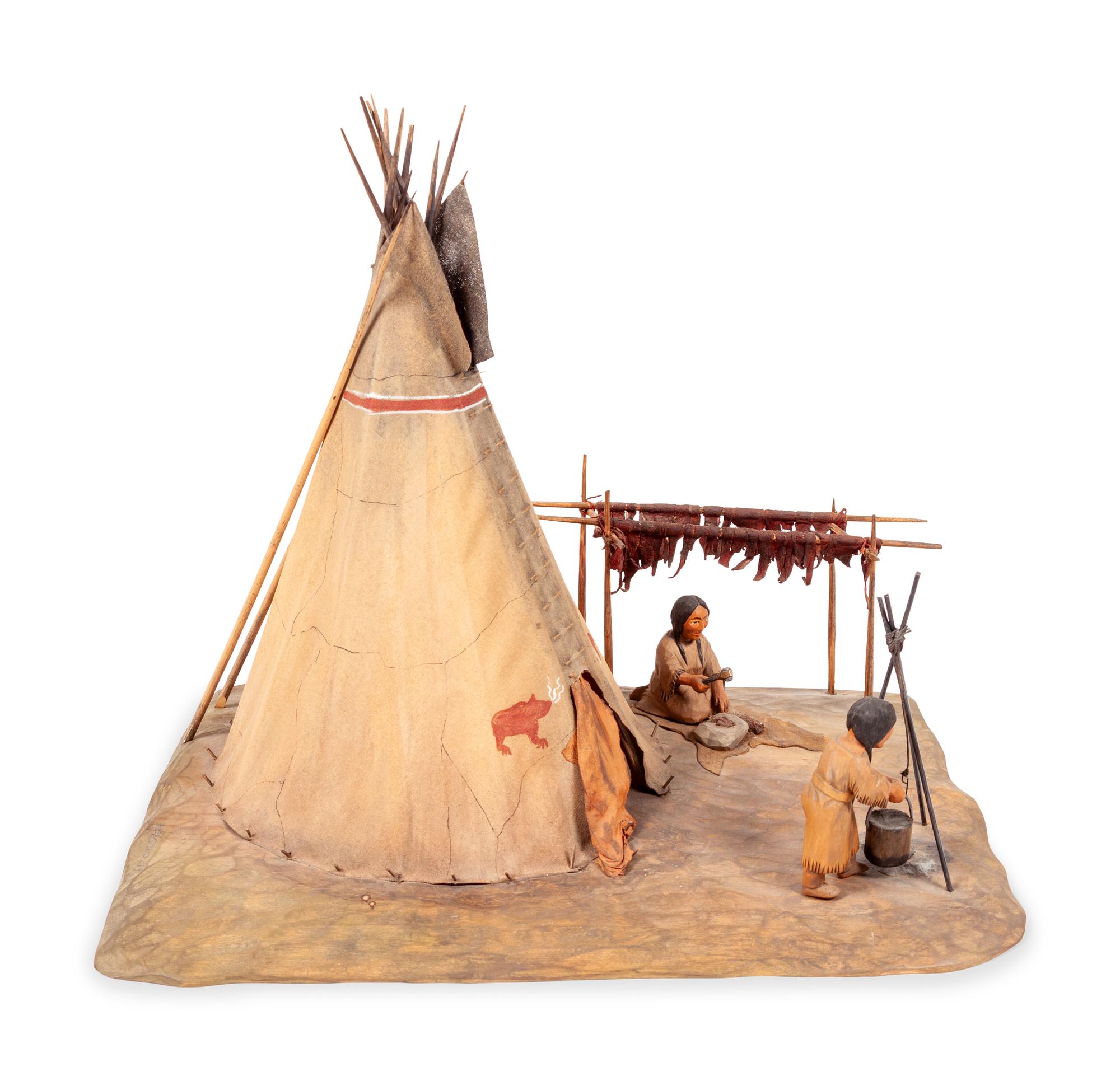 Wood Carved Plains Dioramas