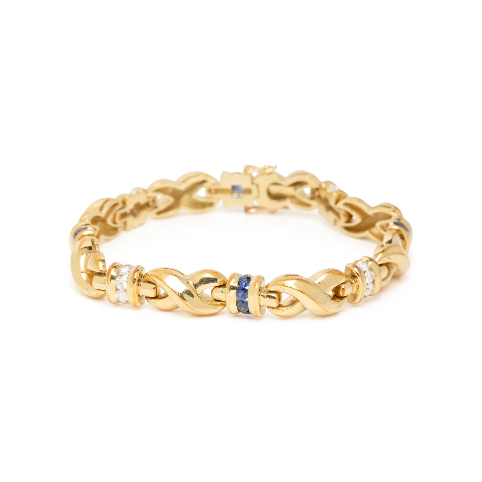 SAPPHIRE, DIAMOND, AND YELLOW GOLD JEWELRY SUITE