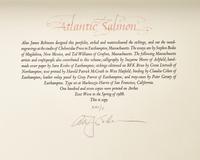 [Cheloniidae Press] Bodio, Stephen, and Ted Williams. Atlantic Salmon Salmo Salar
