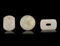 Three Chinese Jade Plaques