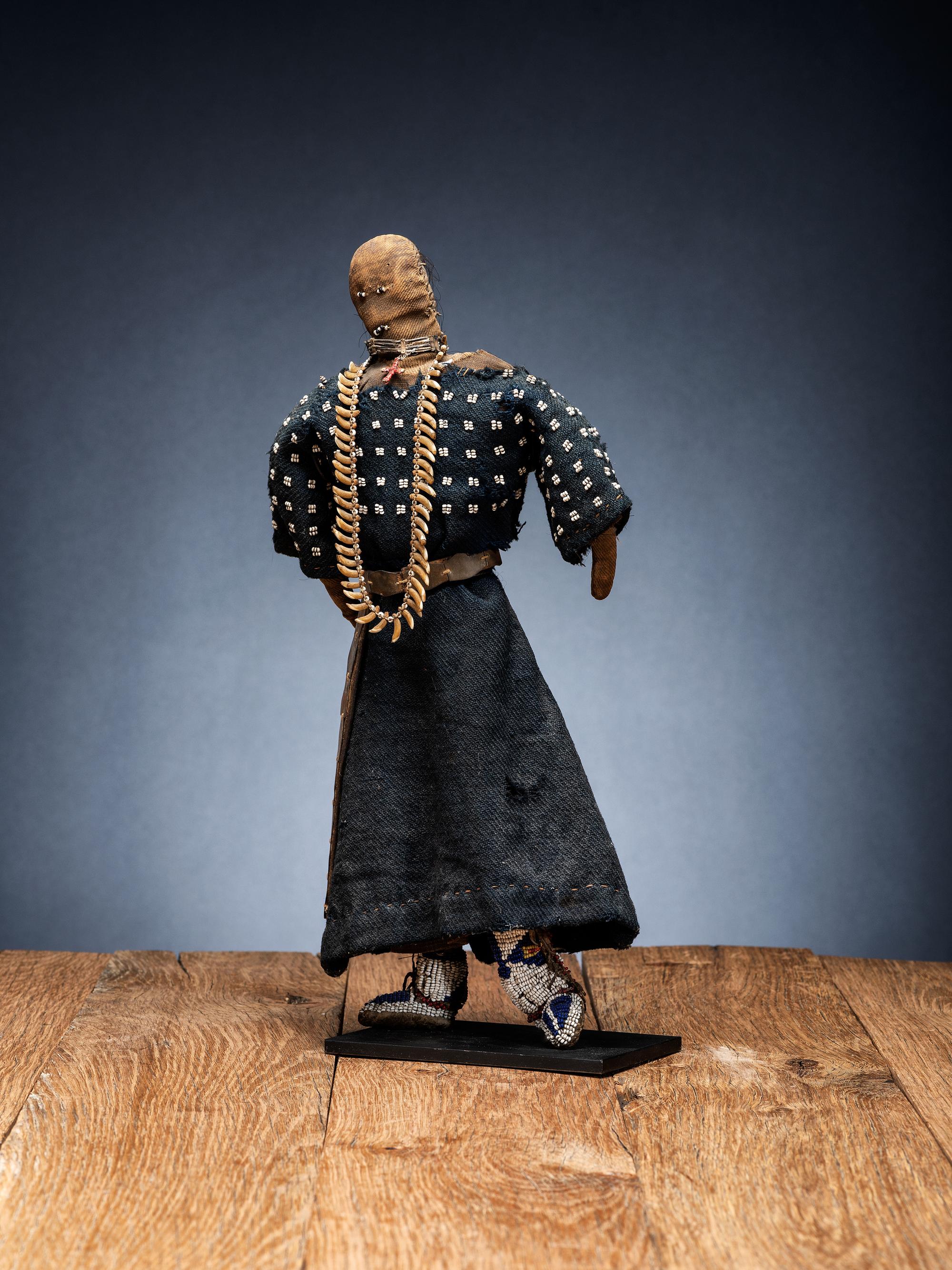 Sioux Beaded Doll, with Necklace