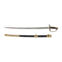 Combination French Hilt Schuyler, Hartley & Graham Officer's Sword Inscribed to Lt. Mason Rea 24th Mass. Infantry - KIA at Drewy's Bluff