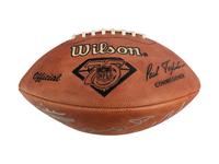 Mike Ditka’s Personally Owned Wilson NFL 75 Multi-Signed Hall of Fame Autograph Football Formerly Displayed at Mike Ditka's Restaurant