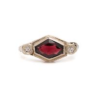 Antique, Garnet and Diamond Ring