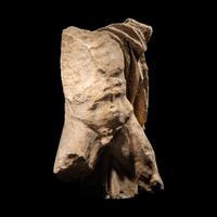A Tarantine Limestone Sculpture of a Nude Hero