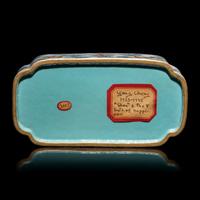 A Chinese Doucai Porcelain 'Bats and Clouds' Box and Cover, 18th Century — 清中期 斗彩五福捧壽長方盒