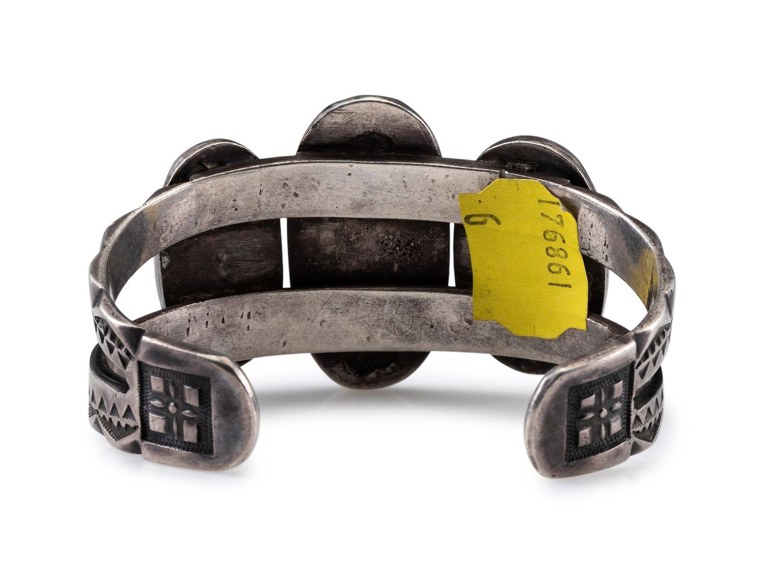 Navajo Silver and Turquoise Cuff Bracelet