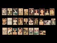 A Collection of 28 1952 Berk Ross Baseball Cards Including Hall of Famers