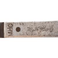 M.H. Cole Fighting Knife Archive with Two Cole Made Knives & Scabbards, Original Book Manuscript Drawings From Volumes III and IV as well as Additional Pre-Publication Paperwork
