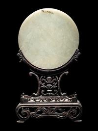 Three Chinese Hardstone Inset Serpentine Table Screens