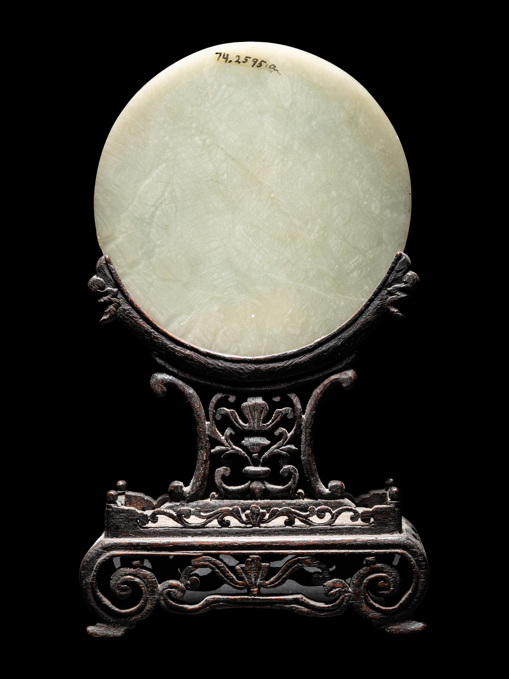 Three Chinese Hardstone Inset Serpentine Table Screens