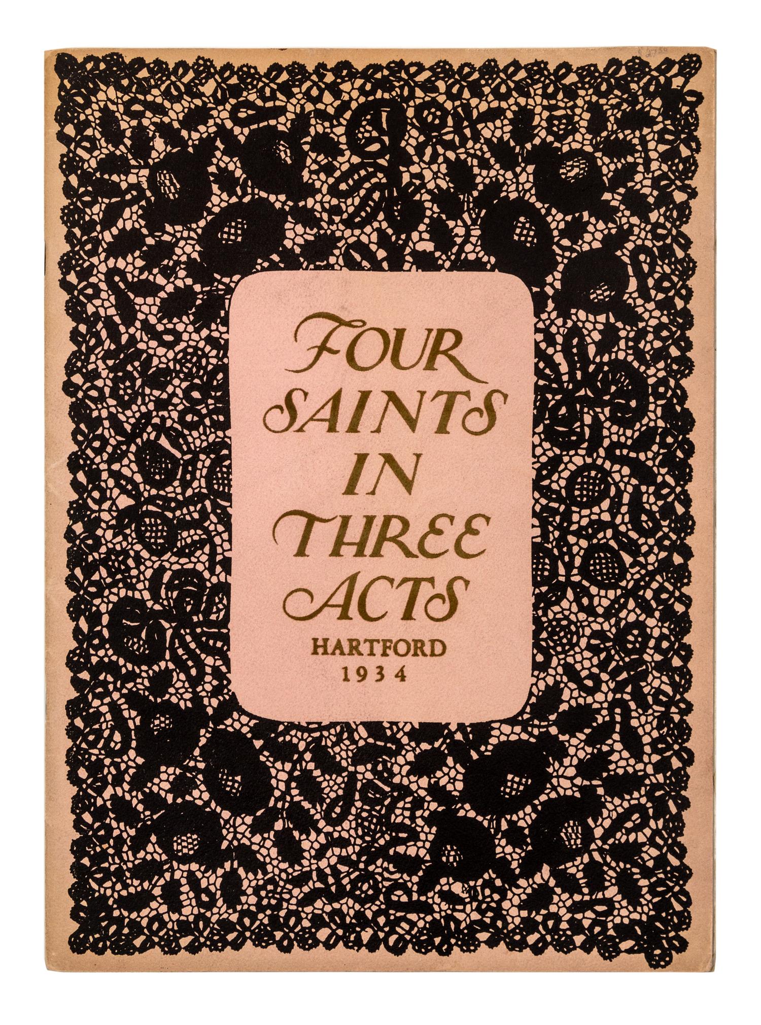STEIN, Gertrude -- THOMSON, Virgil. Four Saints in Three Acts, Souvenir Program. Harford: n.p. 1934.