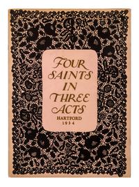 STEIN, Gertrude -- THOMSON, Virgil. Four Saints in Three Acts, Souvenir Program. Harford: n.p. 1934.