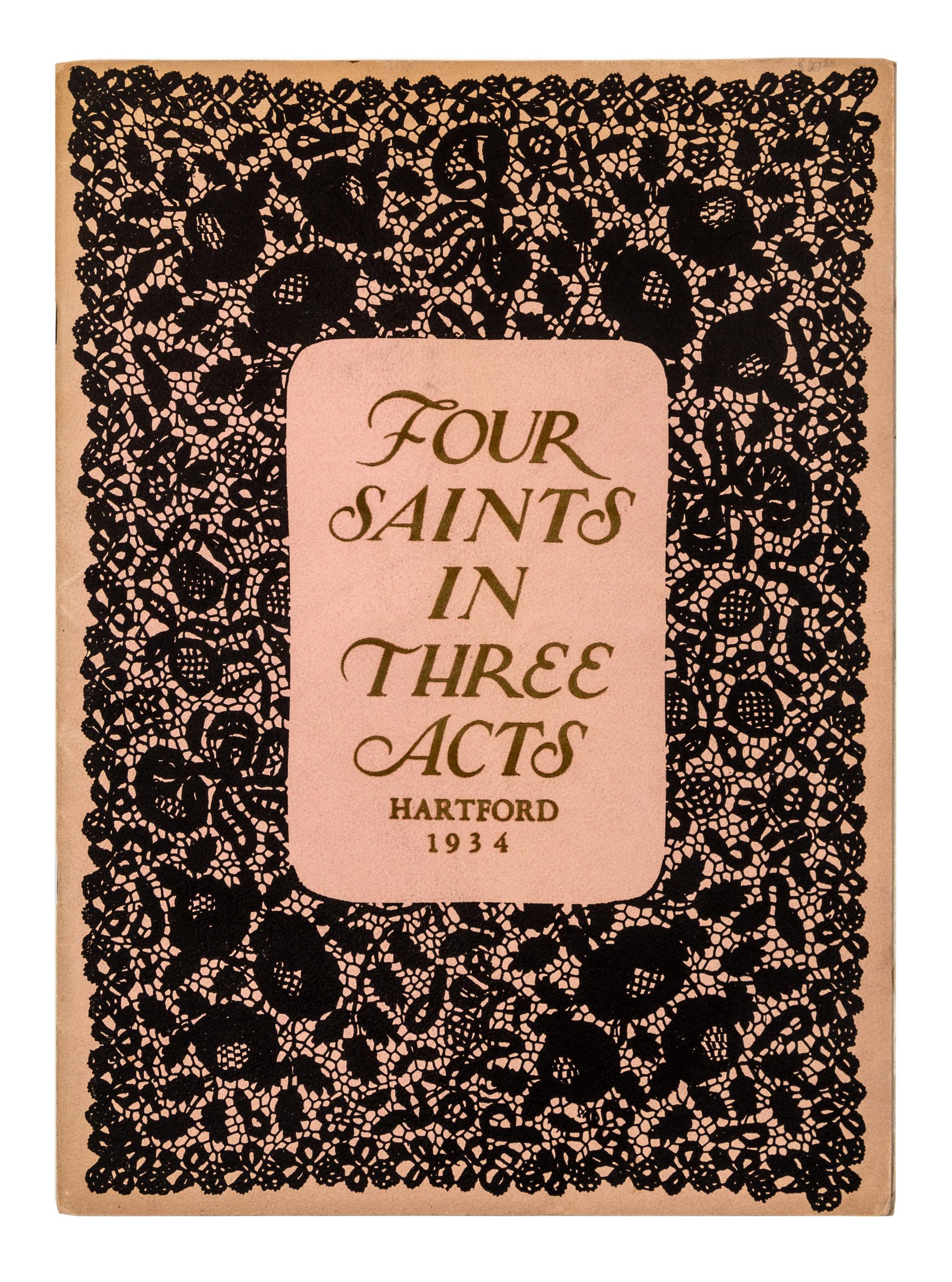 STEIN, Gertrude -- THOMSON, Virgil. Four Saints in Three Acts, Souvenir Program. Harford: n.p. 1934.