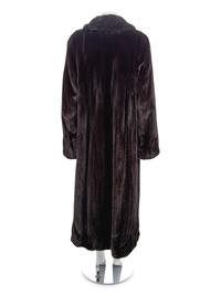 Birger Christensen Long Mink Fur Coat, 1990-2000s