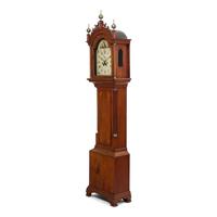 A Federal Inlaid Mahogany Tall Case Clock