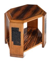 An Art Deco Calamander Side Table