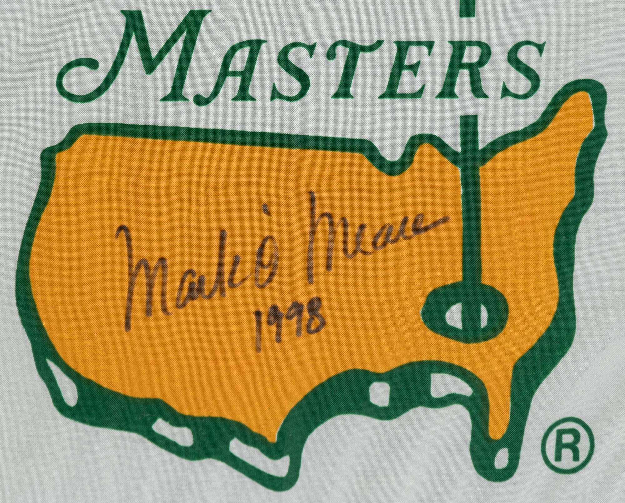 A Group of 4 1998 Golf Majors Signed Autograph Flags,