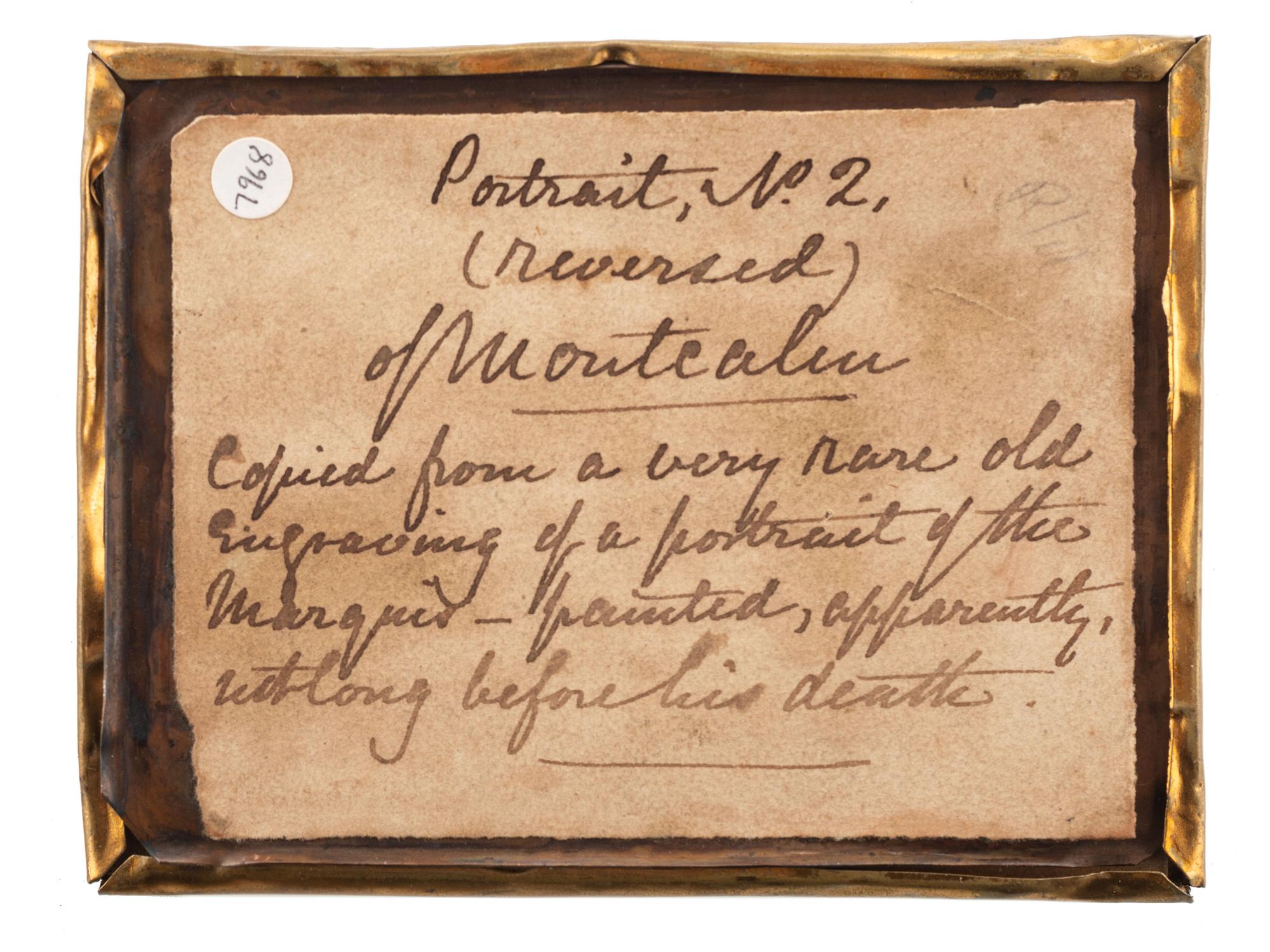 [EARLY PHOTOGRAPHY]. A group of 4 daguerreotypes of painted portraits, comprising: