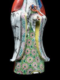 Three Chinese Porcelain Figures of Immortals