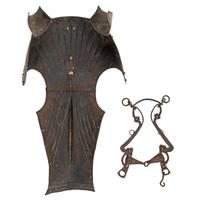 19th Century Reproduction Germanic Unicorn Style Chanfron (Shaffron) Facial Armor for a War Horse