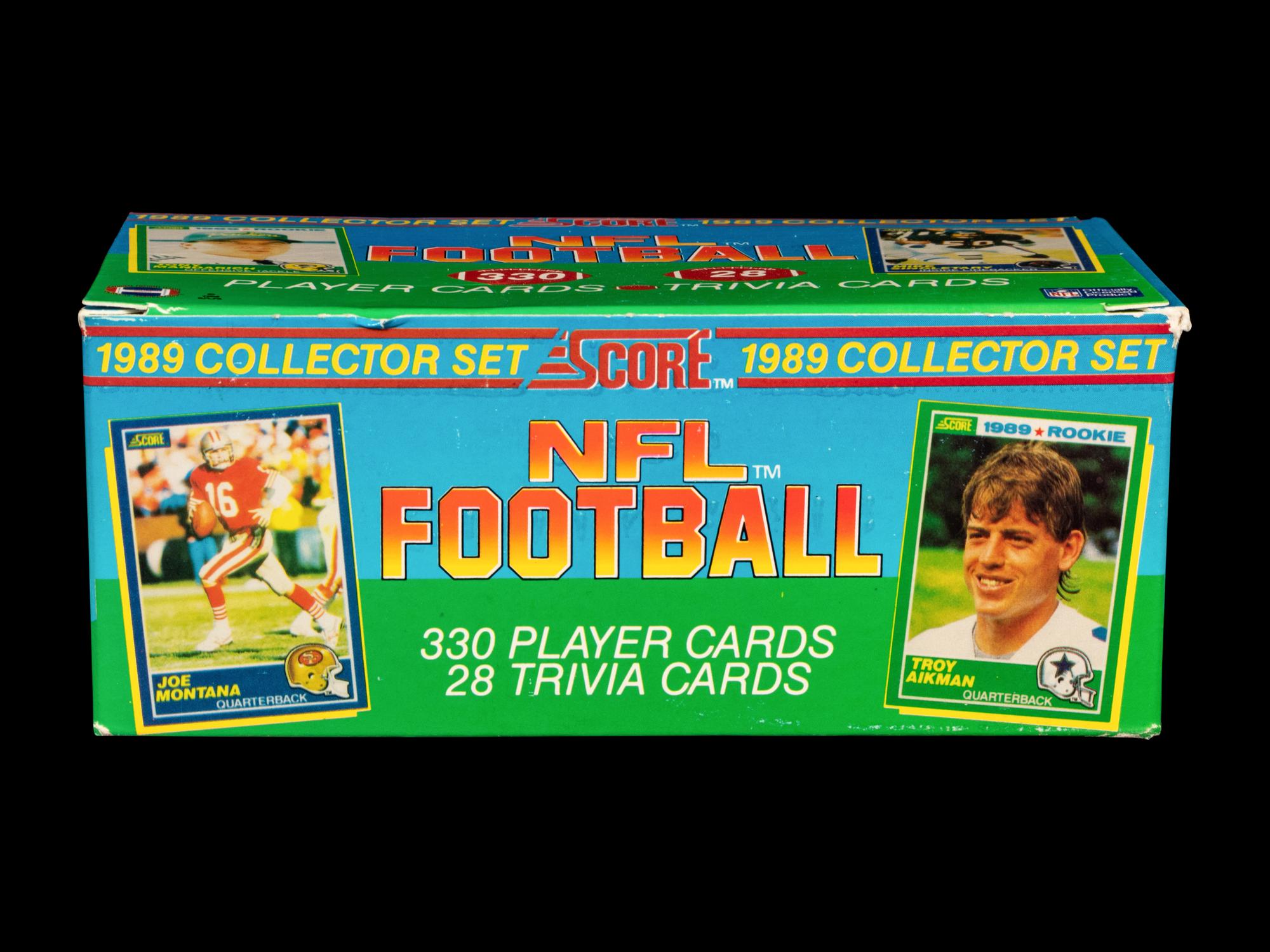 A Group of Six 1989 Score Football Card Factory Box Sets